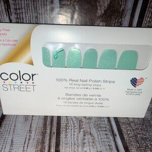 Take Care - Color Street Nail Polish Strips NWT Retired Green Shimmer Polish
